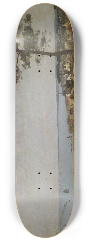 Franois Bocion - Small Port in Brittany 8.25 inch art skate deck