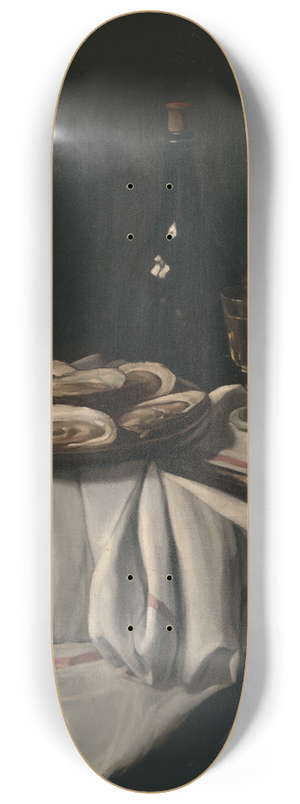 Franois Bonvin - Still Life withOysters 8.25 inch art skate deck