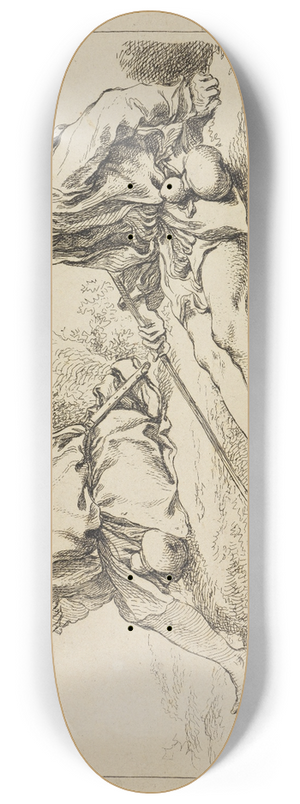Franois Boucher - Figure studies 8.25 inch art skate deck