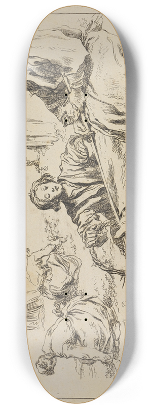 Franois Boucher - Figure studies 8.25 inch art skate deck