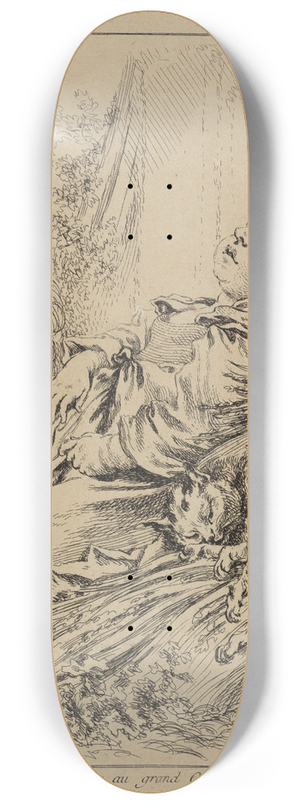 Franois Boucher - Le sommeil 8.25 inch art skate deck