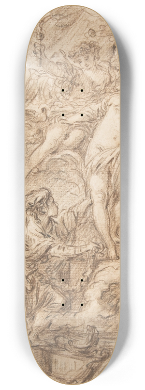 Franois Boucher - Pygmalion and Galatea 8.25 inch art skate deck
