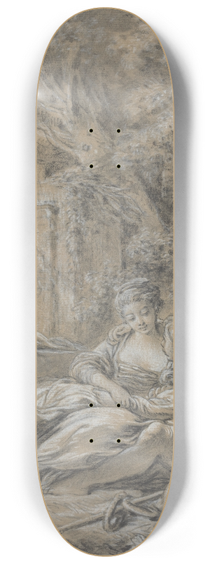 Franois Boucher - Tte--tte 8.25 inch art skate deck