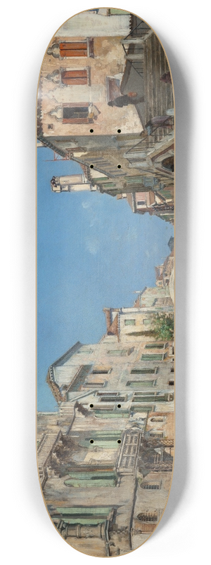 Franois Brunery - A Venetian backwater 8.25 inch art skate deck
