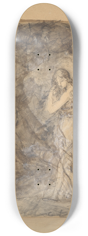 Franois Grard - Daphnis Running toward Chloe 8.25 inch art skate deck