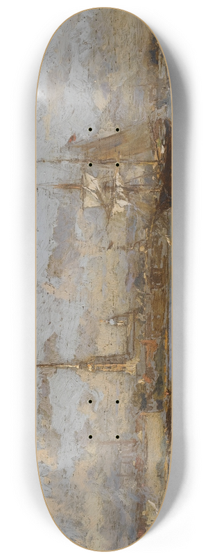 Aleksandr Karlovich Beggrov - View Of St. Petersburg 8.25 inch art skate deck