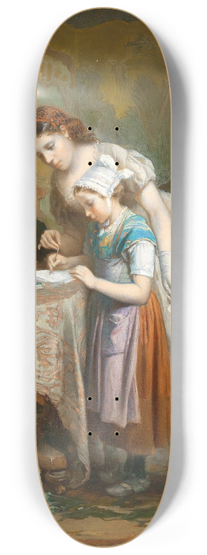 Franois-Louis Lanfant De Metz - The writing exercise 8.25 inch art skate deck