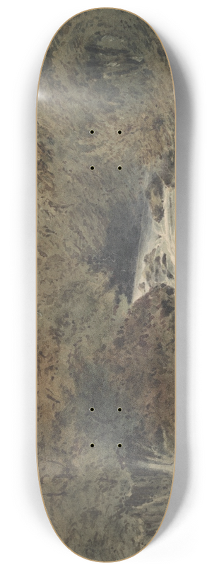 Franois Louis Thomas Francia - A Mountain Stream 8.25 inch art skate deck
