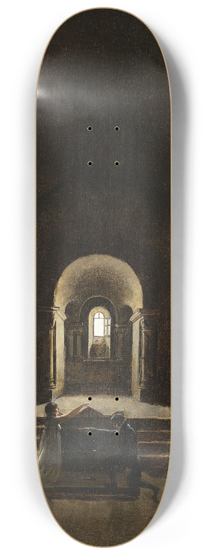 Franois-Marius Granet - Vow (chapel interior) 8.25 inch art skate deck