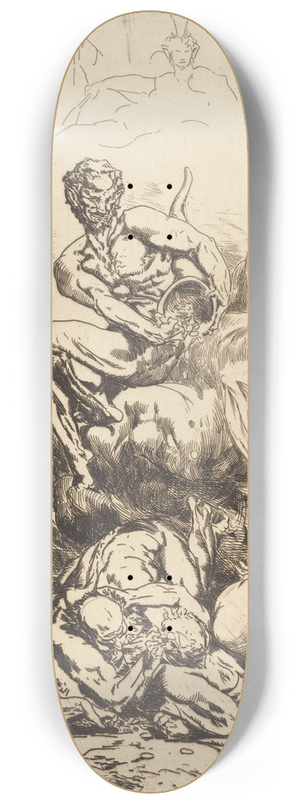 Franois-Nicolas Chifflart - The Silver Devil 8.25 inch art skate deck