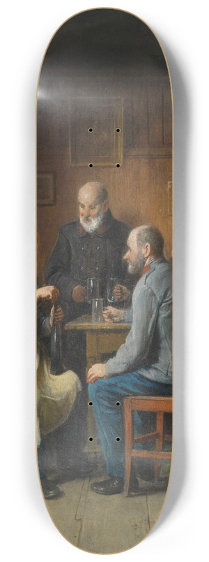 Friedrich Friedlnder - Umtrunk der Veteranen 8.25 inch art skate deck