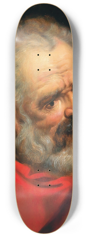 Frans Floris - A Bearded Old Man In A Red Cloak 8.25 inch art skate deck