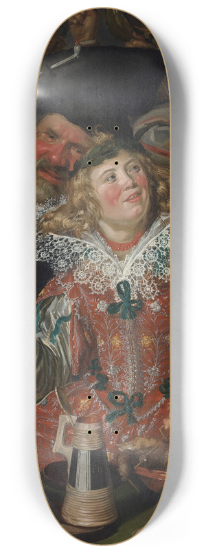 Frans Hals - Merrymakers at Shrovetide 8.25 inch art skate deck