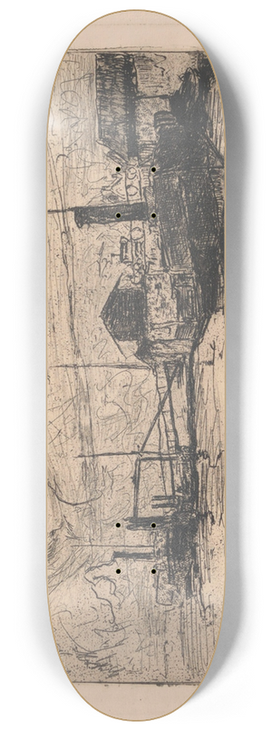 Frans Hens - Quayside View 8.25 inch art skate deck