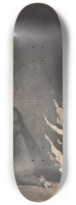 Frans Schwartz - Ildebrand i klostret 8.25 inch art skate deck