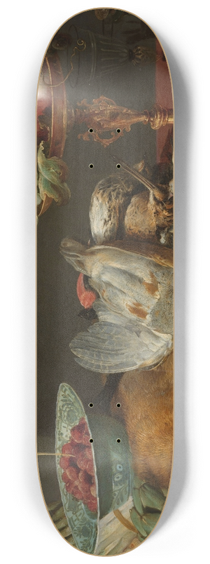Frans Snyders - Still Life with Dead Game, Fruit and Vegetables 8.25 inch art skate deck