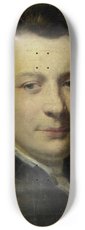 Frans van der Mijn - Portrait of George van der Myn, Painter 8.25 inch art skate deck
