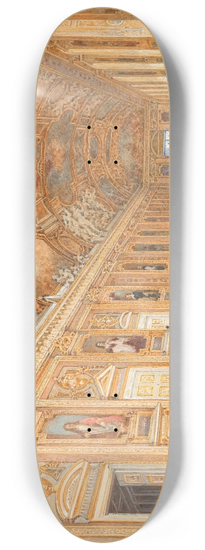 Franz Alt - Galerie dApollon in the Louvre, Paris 8.25 inch art skate deck
