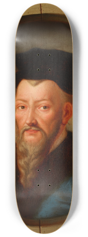 Friedrich Kloss - Portrait of Jan Herburt (ca. 15241577), Castellan of Sanok, Starost of Przemyl, Secretary of King Sigismund Augustus 8.25 inch art skate deck