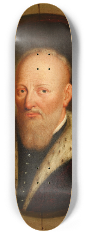 Friedrich Kloss - Portrait of Jan Tarnowski (14881561), Castellan of Krakow, Grand Hetman of the Crown 8.25 inch art skate deck