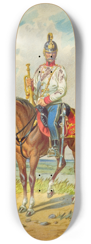 Franz Gerasch - Soldat zu Pferd 7 8.25 inch art skate deck