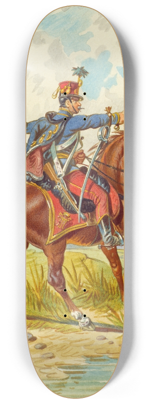 Franz Gerasch - Soldat zu Pferd 9 8.25 inch art skate deck