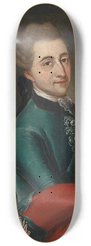 Franz Ignaz Molitor - Portrait of King Stanislas Augustus 8.25 inch art skate deck