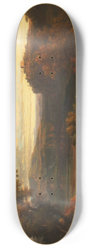Franz Knebel - Veduta del lago di Nemi 8.25 inch art skate deck