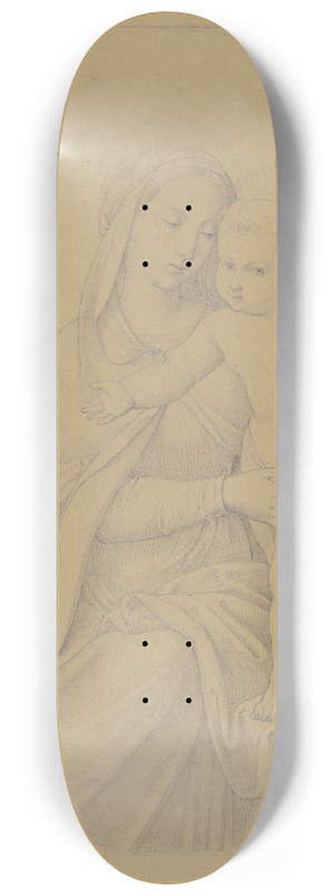 Franz Krammer - Maria mit dem Jesuskind in einer Landschaft 8.25 inch art skate deck
