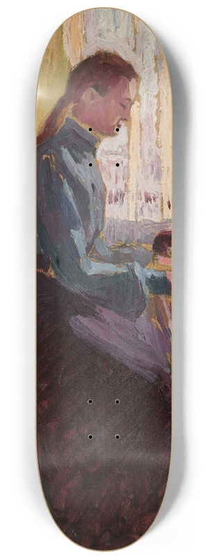 Aleksy Nowakowski - At the piano 8.25 inch art skate deck