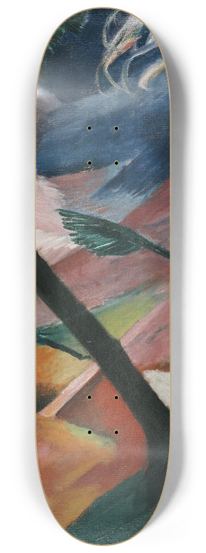 Franz Marc - Deer in the Forest II 8.25 inch art skate deck