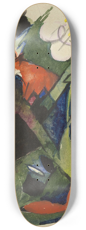 Franz Marc - Four foxes 8.25 inch art skate deck