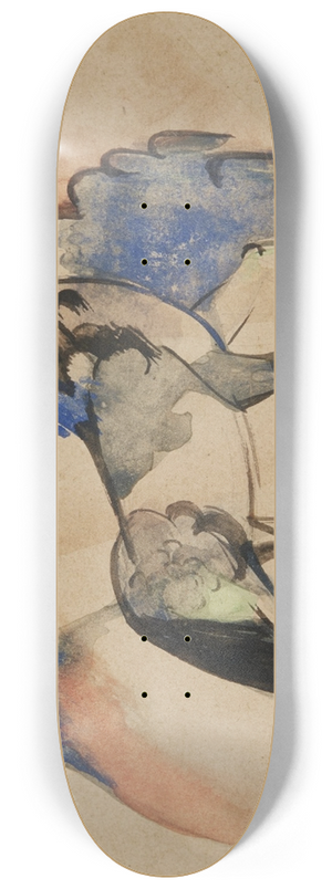 Franz Marc - Kleines Fabeltier II (Small Fabulous Beast II) 8.25 inch art skate deck