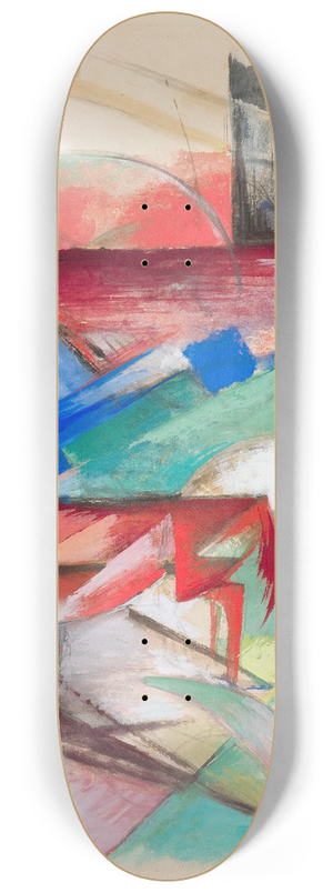 Franz Marc - Landscape with Animals 8.25 inch art skate deck