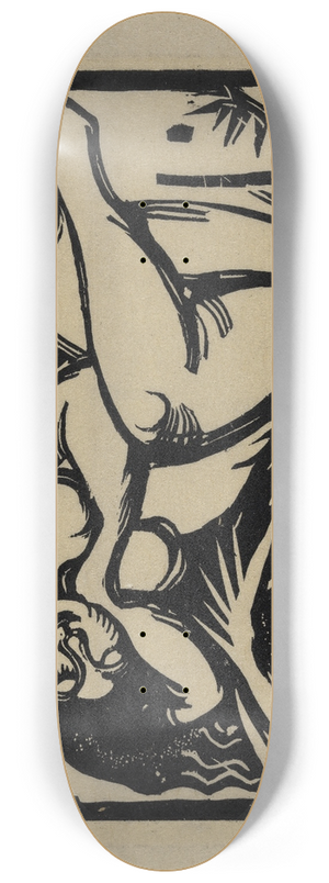 Franz Marc - Schlafende Hirtin 8.25 inch art skate deck