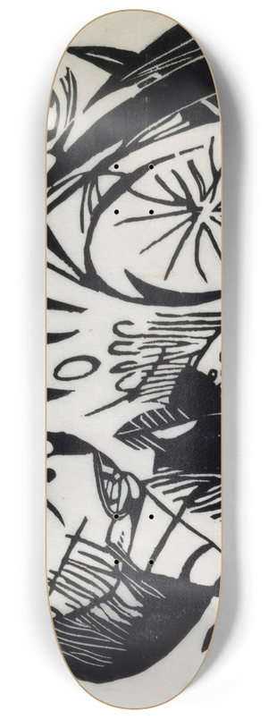 Franz Marc - Tiger 8.25 inch art skate deck