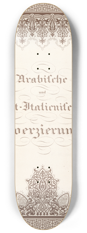 Friedrich Maximilian Hessemer - Title page 8.25 inch art skate deck