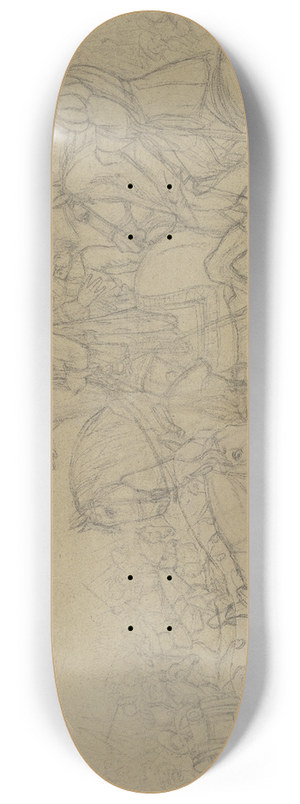 Franz Pforr - Wallenstein in der Schlacht bei Ltzen 8.25 inch art skate deck