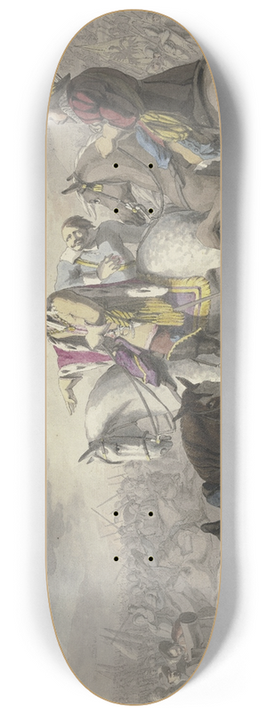 Franz Pforr - Wallenstein in der Schlacht bei Ltzen. 8.25 inch art skate deck