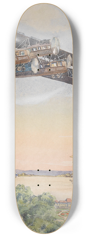 Franz Poledne - Doppeldecker-Flugshow 8.25 inch art skate deck