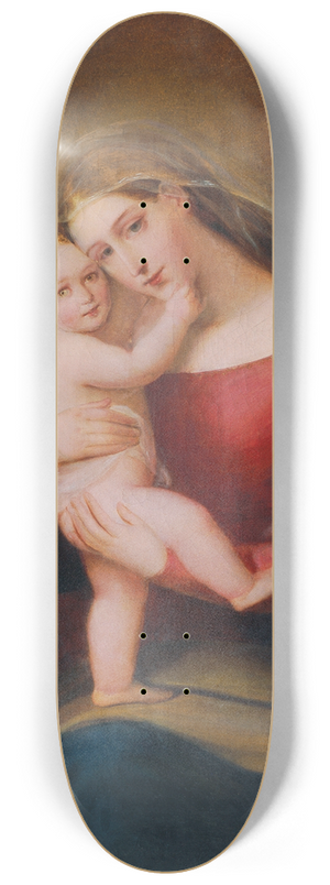 Franz Schrotzberg - Madonna mit Kind 8.25 inch art skate deck