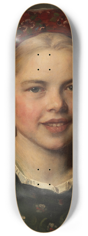 Franz von Defregger - Dirndl mit Kappe 8.25 inch art skate deck