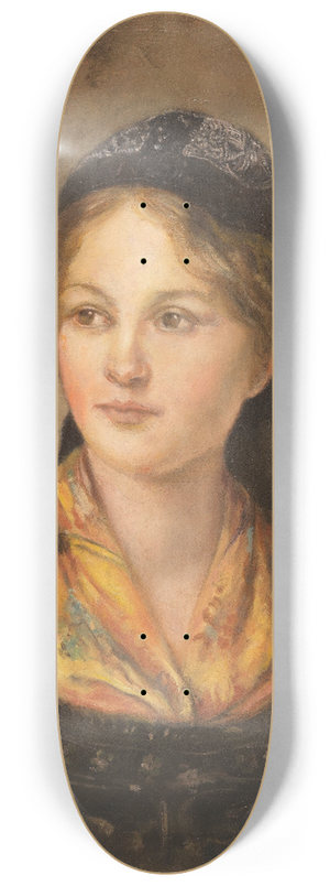 Franz von Defregger - Mdchenportrt 8.25 inch art skate deck