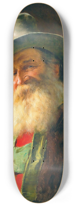 Franz von Defregger - Tyrolean Farmer with Wine Glass 8.25 inch art skate deck
