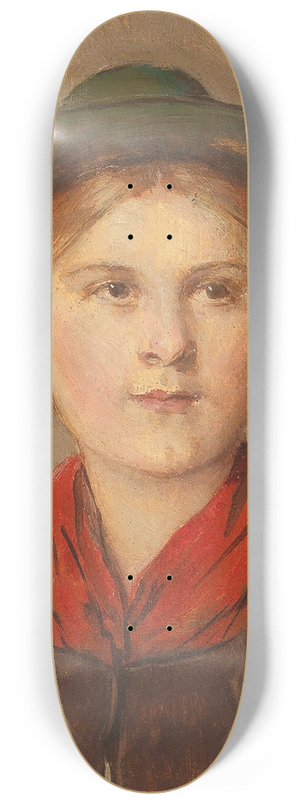Franz von Defregger - Young Girl 8.25 inch art skate deck