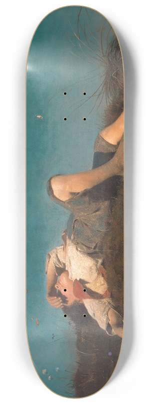 Franz von Lenbach - A shepherd boy 8.25 inch art skate deck