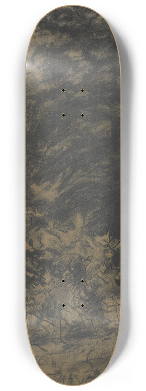 Friedrich Mook - Fir trees 8.25 inch art skate deck