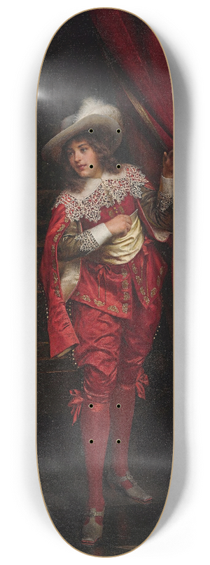 Frdric Soulacroix - A Cavalier In Red 8.25 inch art skate deck