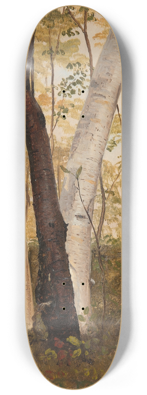 Frederic Edwin Church - In the Woods, Hudson, New York 8.25 inch art skate deck