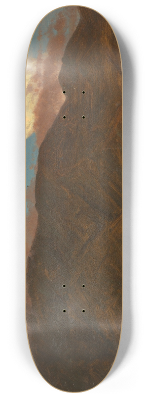 Frederic Edwin Church - Mountainous Landscape III 8.25 inch art skate deck